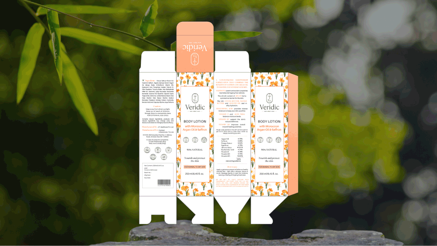 Packaging for a botanical personal care range, built on transparency.